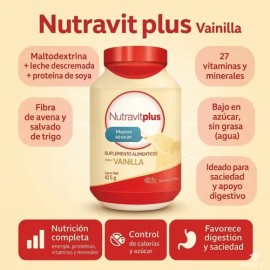 Nutravit Plus Ap Alto En Proteínas Vainilla Stevia 425g