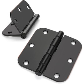 48 Pack Oil Rubbed Bronze Door Hinges 3.5 Inch Bronze Interior Door Hinges Antique Steel Door Hinges with 5/8" Radius Corner Bronze Removable Pin Hinges