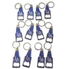 CLGIFT Set of 12 California Souvenir Keychain, I Heart LA baseball Keychain, I Heart Los Angeles Keychain (blue LA), Medium