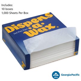 Dispens-A-Wax, 801200, White, Deli Patty Paper, 6" Length x 6" Width by GP PRO (Georgia-Pacfici) (Case of 10 Boxes, 1,000 Sheets Per Box)