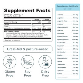 Ancient Nutrition Ancient Nutrition Collagen Peptides Powder, Multi Collagen Protein, Women & Men, Vitamin C, Probiotics, Hydrolyzed Collagen, Supports Skin, Joints, Gut Health, Unflavored, 24 Servings