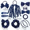 Basic Sense School Plain Hair Accessories Set, 23pcs Hair Ties,