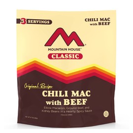 Mountain House Classic Chili Mac with Beef | Freeze Dried Backpacking & Camping Food | 3 Servings