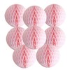 Happy Spring Honeycomb Balls, Set of 8 (10cm, Pale Pink)