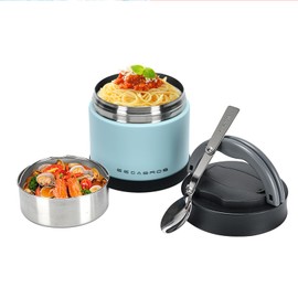 eedabros Thermo for Hot Food 23.6OZ, Vacuum Insulated Food Jar for Adults, Stainless Steel Soup Thermo Wide Mouth Leakproof Lunch Containers with Spoon for School Office