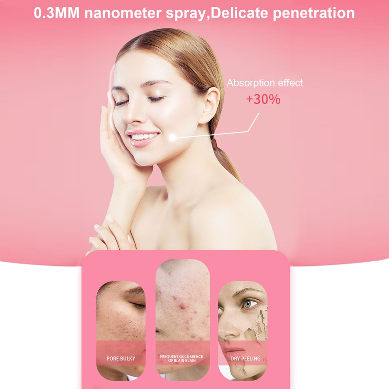 High Pressure Oxygen Injection Beauty Machine Handheld Nanometer Mist Facial