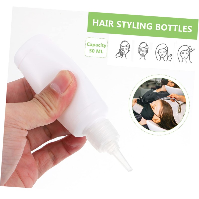 FOMIYES 2sets Oil Bottle Dispenser 50ml Squeeze Bottles for Hair