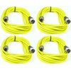 Paccs Microphone Cable 10 m Yellow XLR Male to XLR