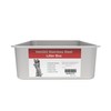 VehiGo Extra Large Metal Cat Litter Box, Stainless Steel Durable