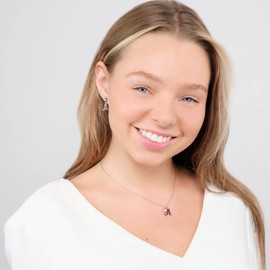 Alabama Crimson Tide Jewelry Set - Crystal Drop Earrings and Matching Charm Necklace Set - Hypoallergenic Stainless Steel Jewelry for Women - Alabama Crimson Tide Gifts for Women