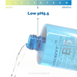 PS.PRETTYSKIN low PH 5.5 Vitamin B5 Micellar Cleansing Water 16.9 fl.oz.(500ml) with Centella asiatica extract, Hyaluronic acid for Deep cleansing, Mild Cleansing