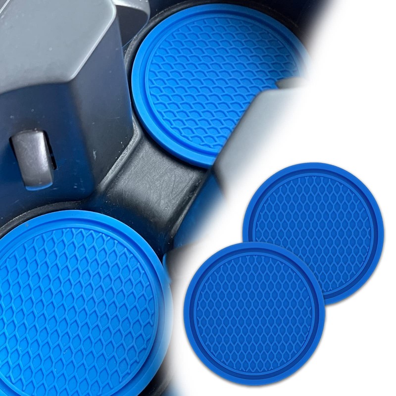 Msyuusr 4PCS Car Cup Holder Coaster, Silicone Honeycomb Auto Anti