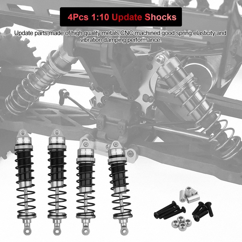 4PCS RC Shock 1:10 Aluminum Front & Rear Shocks Set