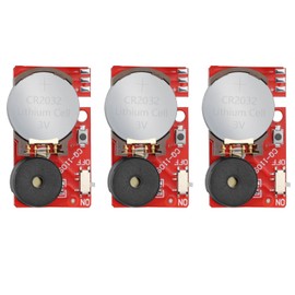 SHENGSEN 3 Pack Hidden Annoying Beep Office Prank Devices,Small Prank Chirp Noise Maker Including Different Sounds, Cricket,Beep and More,Point Guard Prank for April Fools Day Gag,Red