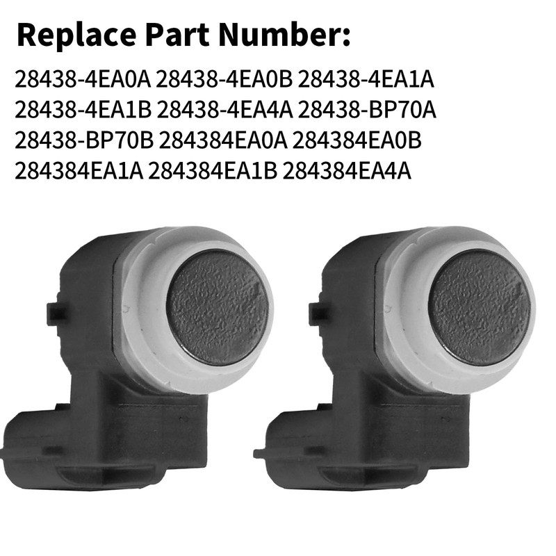 Hoypeyfiy 2PCS 28438-4EA0A Front & Rear PDC Parking Reverse Sensor