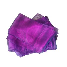 Organza Chair Sashes Wider Fuller Cover Party Decoration (Purple, 10Pcs)