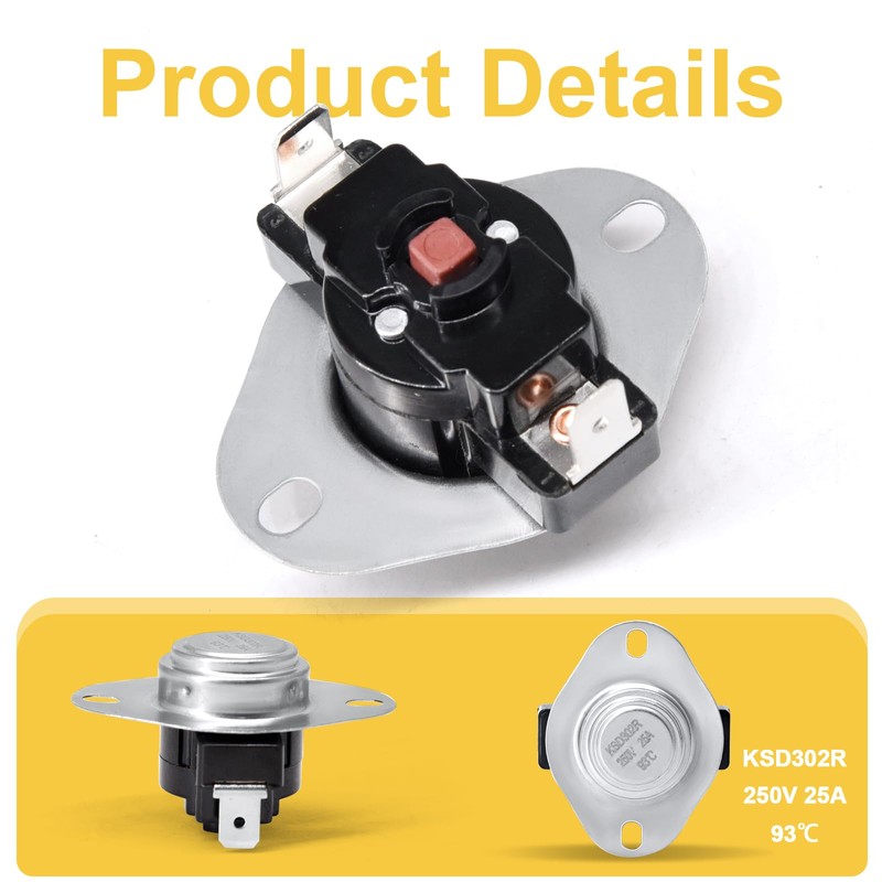 Adviace 80601 High Temp Limit Switch for Vogelzang VG5790, VG5770