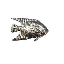 Fish Pewter Lapel Pin Brooch - USA Made - Hand Crafted
