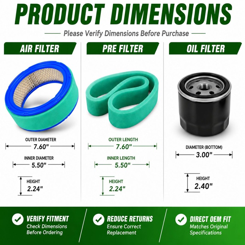 392642 Tune Up Kit for V-Twin 16HP 18HP 421400 402400