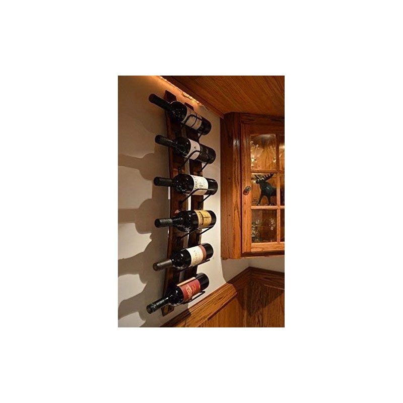 Barrels & Barn Wood Wall Wine Rack - 6 Bottle