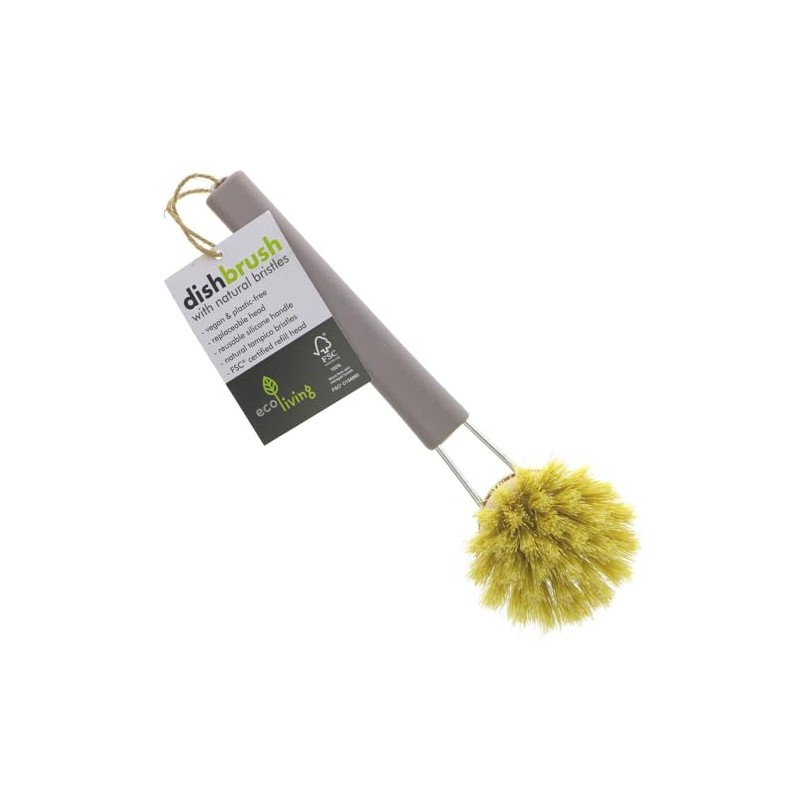 Eco Living Eco Plastic Free Dish Brush, 100% Plastic Free,