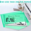 12pcs Plastic Filing Envelopes with Snap Button Closure ，Clear Document