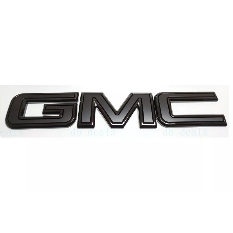 GMC Rear Tailgate Only All Black Emblem 2019+ GMC Sierra