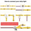 Aroidful Pack of 12 LED Corner Connectors 2-Pin 8 mm
