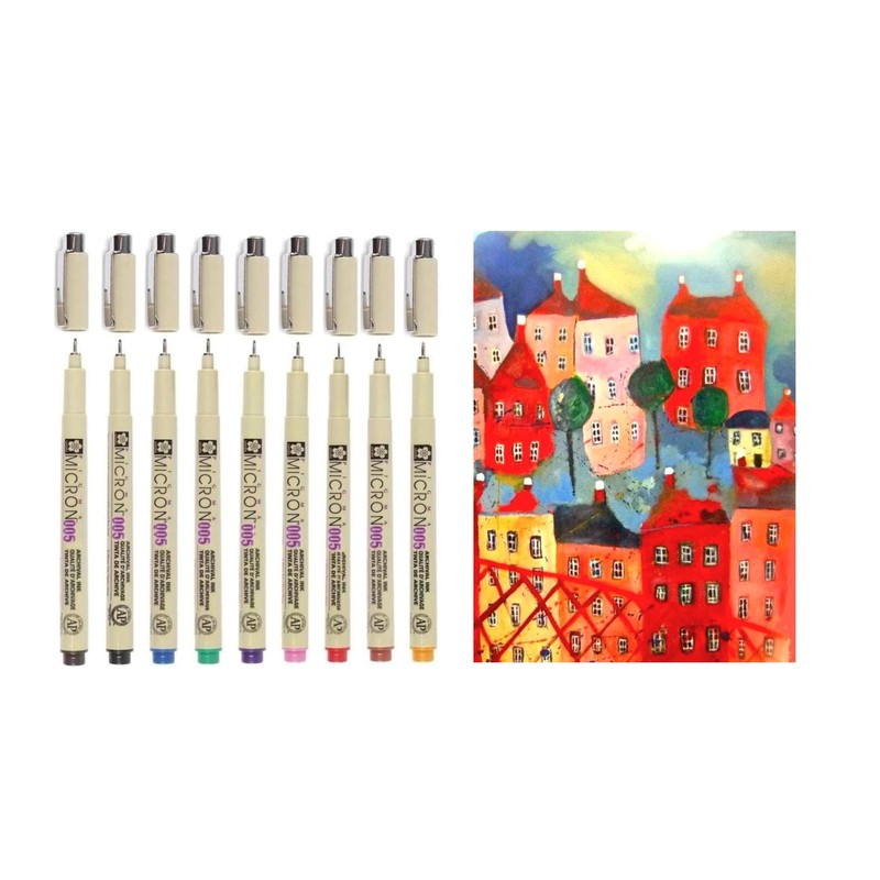 Pigma Mirron Sakura 005 - Set of 9 Colours, Set