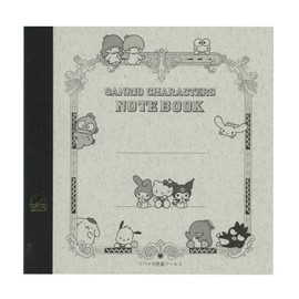 TBM9022 Square Tsubame Notebook, Plain [Sanrio Characters]