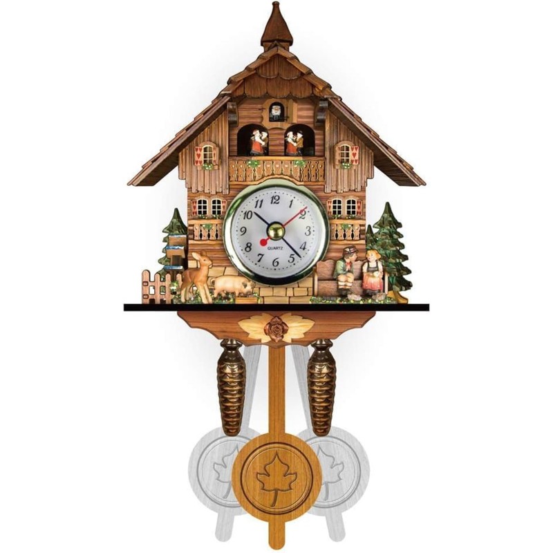 NASSIA Real Wood Dove Clock Living Room Kitchen Decor Restaurant