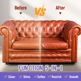 SHIELDOM Leather Cleaner and Conditioner Wipes Car Seat Cleaning Wipes to Restore the Brightness and Offer Long Term Nourish Protection Coating for Car Interior Leather Seat - 40 Wipes