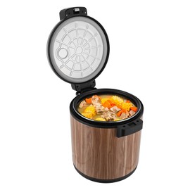 HAPPCUCOE 23L Stainless Steel Electric Rice Warmer,Food Warmer with Rice Spoon,110W Rice Warmers Equip, Commercial Lid Non-Stick Inner Pot for Restaurant Schools,Hotels