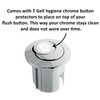Roca AH0001800R Dual Flush Chrome Push Button - Threaded Rods,