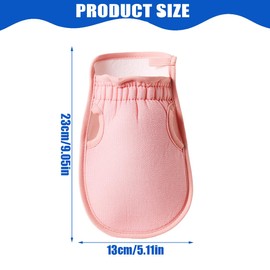 OUDQFCJ 3 Stück Exfoliating Gloves, Peeling Handschuh, Hamam Handschuh, Exfoliating Body Sponge, Shower Gloves, For Sauna, Shower, Exfoliation (Gray, Rosa, Grün)