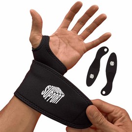 2 Muñequeras Gym de Neopreno | Muñequeras Deportivas para Crossfit, Accesorios Gym, Soporte de Muñeca, Avaladas por Fisioterapeutas