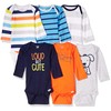 Onesies BrandUnisex Baby6-Pack Long Sleeve Bodysuitsdog12 Months