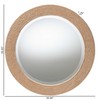 bali & pari Nieva Round Woven Rope Mirror – Coastal