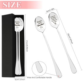 Thank You Teacher Gifts for Women Men Spoon,Teacher Appreciation Gift,End of Year Gifts for Teachers Teachers' Day Graduation Thanksgiving Birthday Christmas Women Men