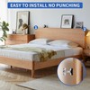 Beyetsea 4Pcs Headboard Stoppers for Wall, Adjustable Bed Frame Stabilizer