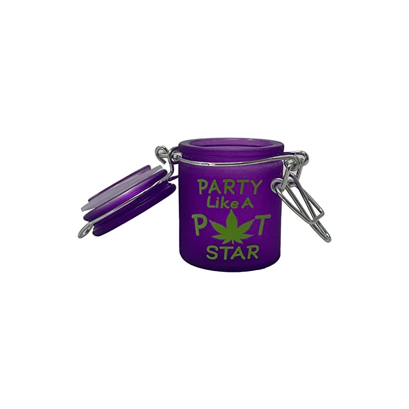 TMI Airtight Glass Herb Mini Storage Jar with Clamping Lid