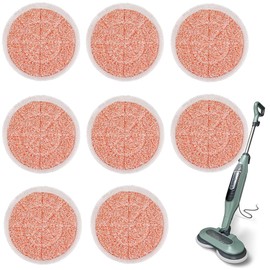 Pads for Shark Steam Scrub Mop: Fit for Shark S7001 s7020 s7000amz s7000 s7001tgt s7201 s8201 S7005 s8001 Series Rotating Steam Scrubber,Scrub Sanitize at The Same,Round Scrubbing Mop Replacement Pad
