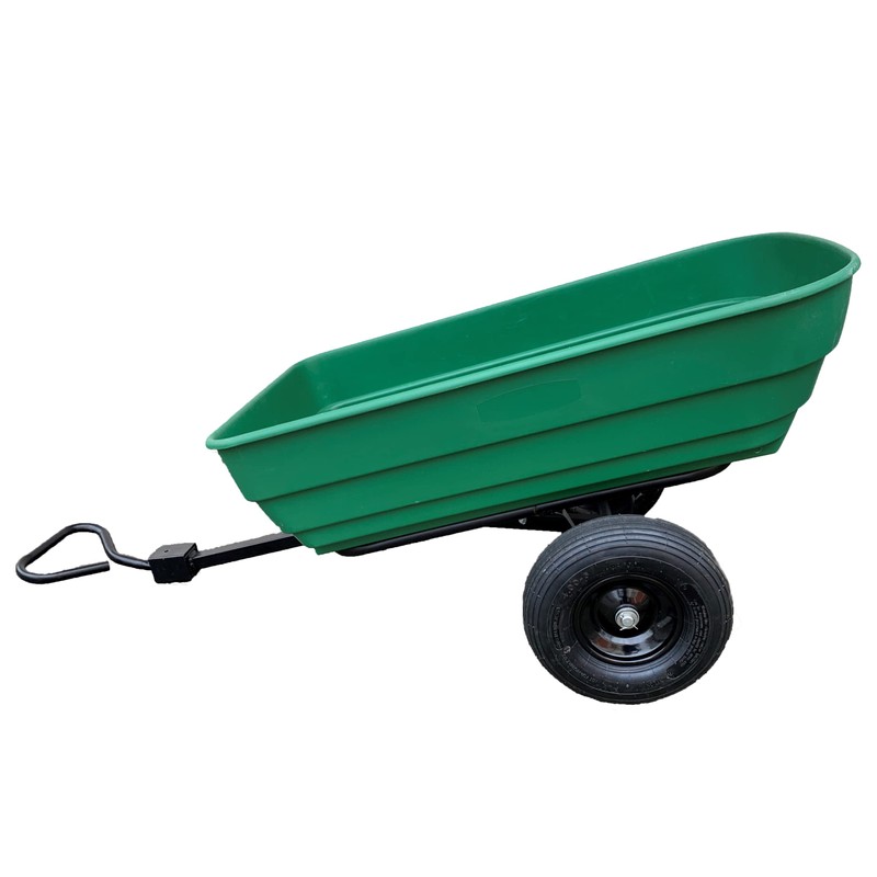 Tow Barrow Dumping Lawn and Garden Utility Trailer, 6.5 Cubic