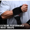 Hustle Athletics Wrist Wraps Weightlifting - Best Support for Gym