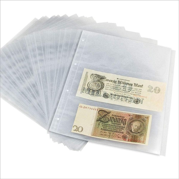 SAFE Pack of 15 5483 Banknote Sleeves | Banknote Sleeves