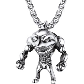 Stainless Steel Shark Tooth Necklace For Men Chain