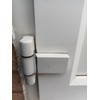 Generic 3 Pack Square Flag Hinge Replacement Covers, White, Plastic,