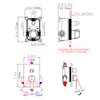 SKOWLL Shower Valves Dual Function Shower Temperature Valve Single Handle