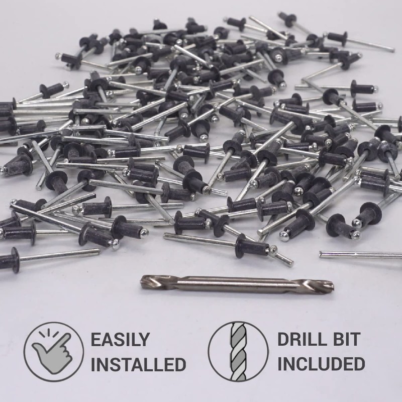 SKIR'CO (100 pcs) Painted Blind Rivets 4.0 x 8 mm,