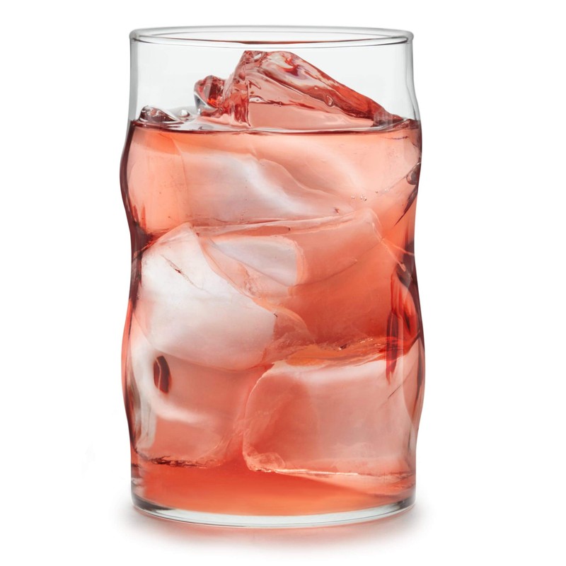 Libbey Lava Tumbler Drinking Glasses, All Purpose, Molten Groove Glasses